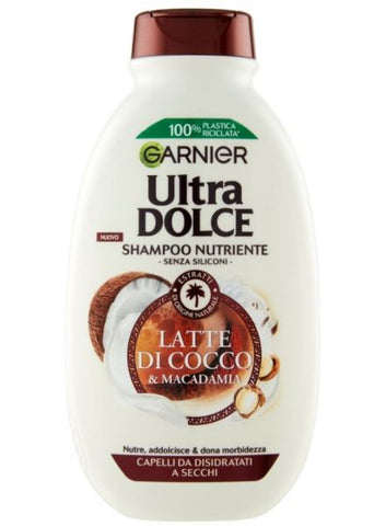 GARNIER - ULTRA DOLCE SHAMPOO LATTE DI COCCO E MACADAMIA 250ML