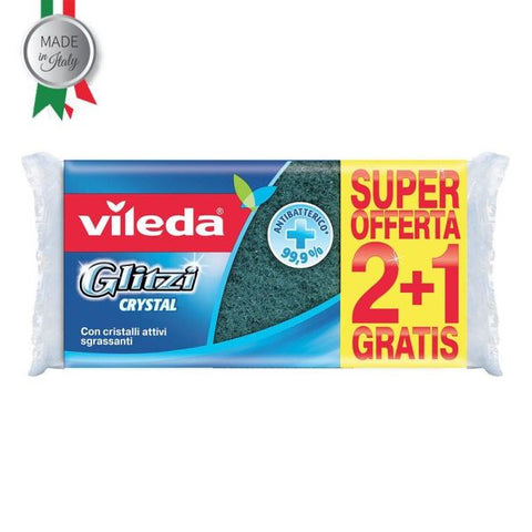 VILEDA SPUGNA GLITZI CRYSTAL (2)+1 GRATIS )