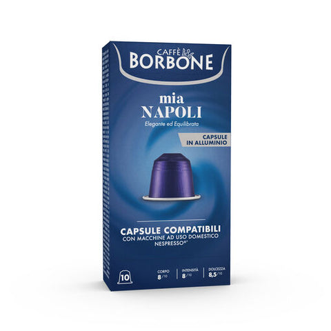 100 Capsule Borbone In Alluminio compatibili Nespresso  miscela mia Napoli