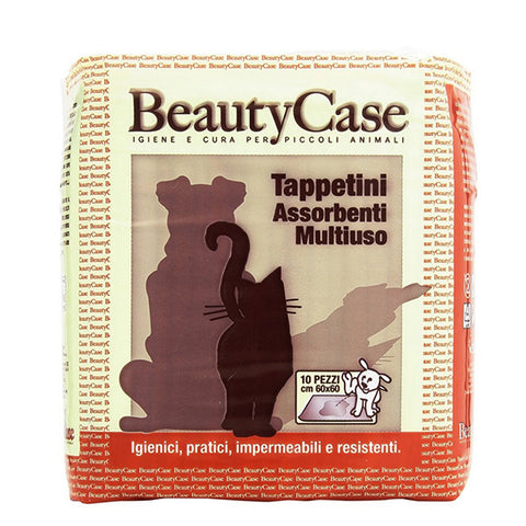 BEAUTY CASE TAPPETINI ASSORBENTI MULTIUSO CANE/GATTO 60X60 10PZ